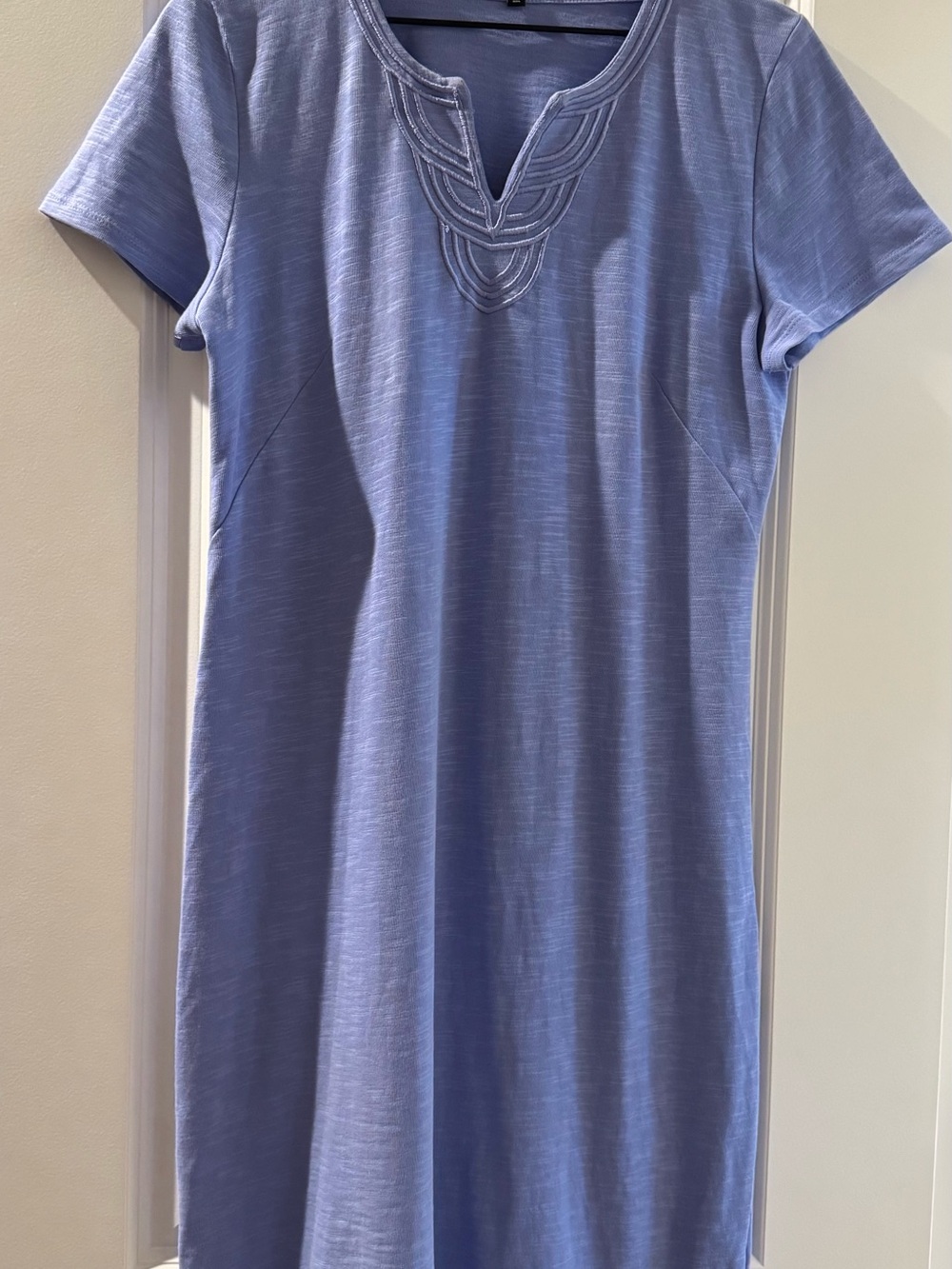 Talbots Lavender Short-Sleeve Midi Dress